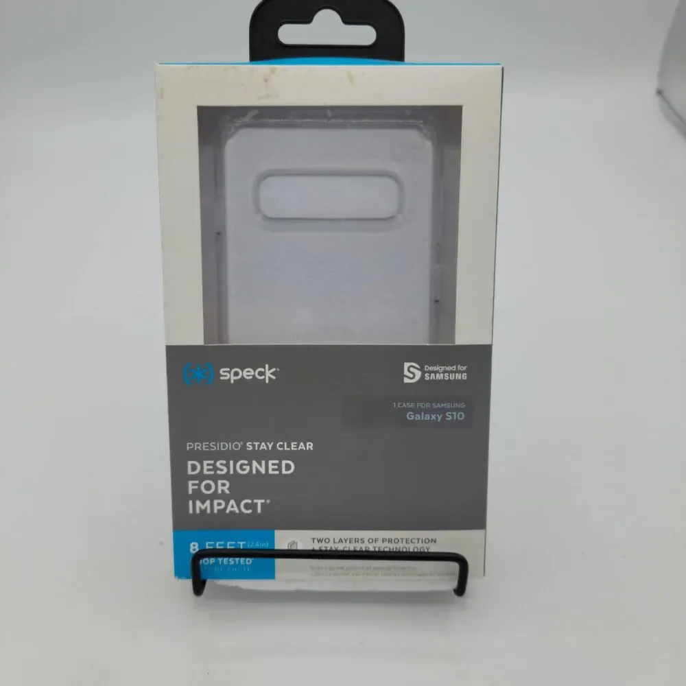 Speck Presidio V-Grip Series Case for Samsung Galaxy S10 - Clear